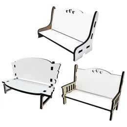 승화 벤치 장식 공원 공원 MDF 7 인치 미니어처 기념 의자 인형 집 액세서리 홈 잔디밭 정원식 조경 장식