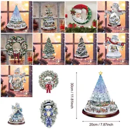 Decorazioni Natalizie Adesivo Albero Cristallo Adesivo Finestra Decorazione Vetro Adesivi Pvc Impermeabile 20x30cm