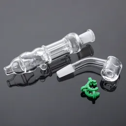 Kit NC Accessori per fumatori al quarzo con diametro esterno di 10 mm Materiale ad alto borosilicato per narghilè Impianti di perforazione per tubi dotati di clip Banger Keck NC39