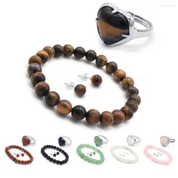 Подвесные ожерелья фантастические кольцевые браслеты и серьги в ручной работы натуральный камень для женских ювелирных изделий