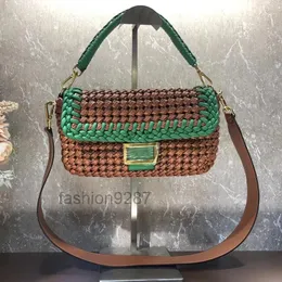 borse firmate Borsa media da donna intrecciata Borsa alla moda con manico o tracolla Borse da donna a tracolla di qualità Borsa all'uncinetto 2022 top q