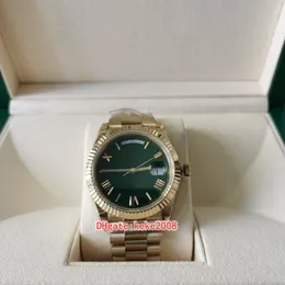 Eccellente orologio da polso da uomo BPF 228238 m228238-0061 40mm oro giallo zaffiro quadrante verde luminescente 2813 movimento meccanico automatico orologio da uomo