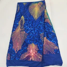 Worthsjlh Sekwencja mody afrykańska koronkowa tkanina 5 jardów haft francuski tiul w Nigerii sukienka koronkowa