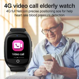 2022 4G GPS idosos Pulseiras inteligentes Smartwatch smartwatch Anti-perdido sos wifi lbs rastreamento sIm cart￣o saud￡vel assistir v￭deo chamada telefone