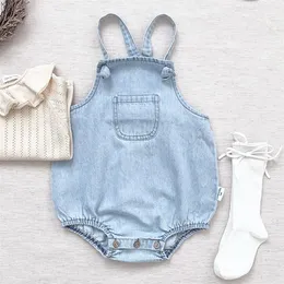 Overalls Spring Kids Baby Girls Boys Rompers Girls Boys Sleeveless Pure Color Rompers Autumn Baby born Rompers Clothes 220909