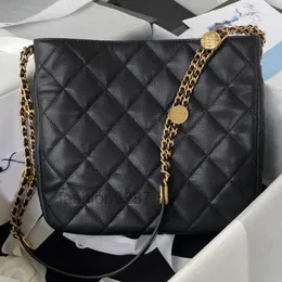 designer bags Top 7A Quality bags 22A Gold Chain bag AS3400 Hobo Underarm Caviar Badge Bucket Shoulder Messenger Square Lattice Genuine Le