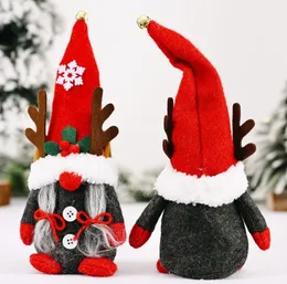 Gnomes Christmas Decor Kreatywne poroża krasnoludne ozdoby Szwedzki gnome świąteczny leśny las stary prezenty Sn4679