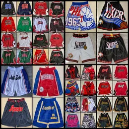 Men Mesh Team Throwback Just Don Stitched Face Basketball Shorts pockets Mitchell Ness 22 High School Wolverines battles Empire Black Mamba Western Eastern Hip Pop