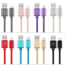 2.1A Fast Charging Cables Android Type-C Data Cable 1M 2M 3M f￶r Huawei Xiaomi Oppo Vivo