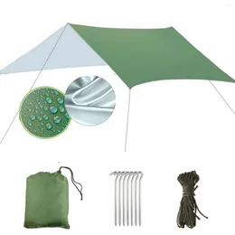 Zelte und Unterk￼nfte im Freien Camping Zelt Plane wasserdichtes Wanderwanderungswanderung Sunchade Beach Sun Shelter 3x3m 3x4m