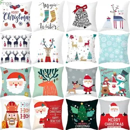 Outra festa de evento suprimentos de natal brinquedo alegre christma decorações para rena casa Santa Santa Claus Tree Cushion Capa Ornamento de Natal Noel 220908