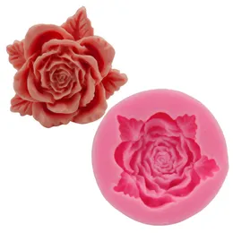 Moldes de silicone em forma de flor de rosas molde de molde de molde de sopa diy bolos de molde de molde para fontes de fontes de molde de bolos de cupcake de cupcake