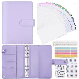 Geschenkverpackung Bargeldumschl￤ge f￼r die Budgetierung von 34 Prozent A6 Budget Bindemittel Brieftasche mit Saving Purple