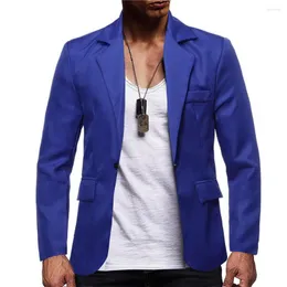 Men's Suits Suit Coat Turndown Collar Male Jacket Sexy Pockets