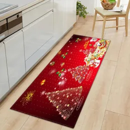 Teppiche Weihnachten Custom Küchenmatte Eingang Fußmatte Schlafzimmer Teppich Home Flur Bad Rutschfeste Bodendekoration Wohnzimmer Bedruckter Teppich