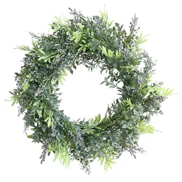 Juldekorationer Gypsophila växt Garland Artificial Eucalyptus Wreath Door Wall Ornament Creative Valentine Decor Front Wrea 220909