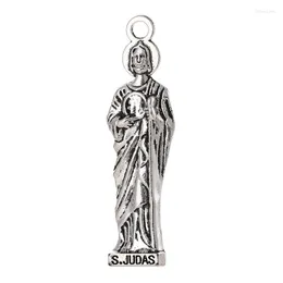 Anhänger Halsketten 6 PCS Großhandel Schmuck Zubehör Halskette Jesus Kreuz Jungfrau Maria Engel AnhängerZink Legierung Material Geschenke