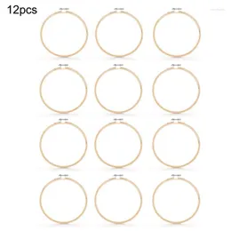 봉제 개념 12pcs 8/10cm 목재 자수 후프 프레임 세트 DIY 크로스 스티치 바늘 공예 도구를위한 대나무 후프 링 세트