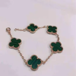 925 colar de prata esterlina bracelete feminina pulseira de ouro rosa bracelete de trevo de sorte anivers￡rio feminino 4s1264t