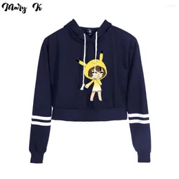 Herrtröjor Gacha Life Crop Hoodie Sweatshirts Women Print Clothes Sexiga flickor Blusar Overcoat Sudaderas Classic Anime