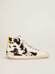 Penstar High Top Italian Sneakers With Cow Printed Pony Skin And Pink  Laminated Leather Star Detail Designer Luxury Goat Shoes From Lzv_star,  $201.97