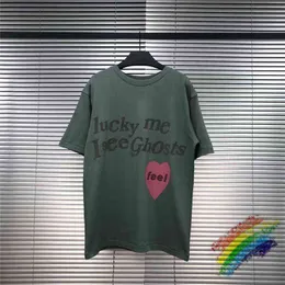 T-shirt da uomo Nuove magliette Uomo Donna Lucky me I see ghost 1 1 T-shirt Feel di alta qualità Kids See Ghost Tee Vintage Tops T220909