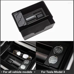 Organizzatore per auto per Teslamodel3 Centro Central Box Stowing Tidying Center Console Modello 3 2022 Accessori per interni automatici