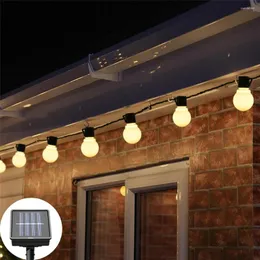 Strings Outdoor Lighting String Bulbs Solar Power Street Garland Led Garden Furniture Patio Yard Landscape Wedding Christmas Decoration