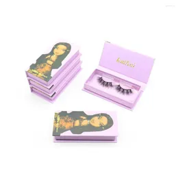 False Eyelashes Sell Dolls Eyelash Case 3D Mink Fluffy Dramatic Makeup Custom Lashbox Packaging With Logo