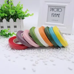 Decorative Flowers 1PCS 10 Colors Adhesive Floral Paper Tape DIY Craft For Nylon Flower Accessories Butterfly Handmade JD001