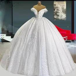 Beyaz çizgi prenses bir gelinlik tatlım aplikeler boncuklar inciler denizkızı gelin elbisesi dantel yukarı özel yapılmış vestido de noiva ppliques