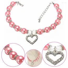 Dog Collars Fashion Pet Coller Cat Pearl Necklace Dogs Accessoires Collar Puppy Accessories Chihuahua Accesorios