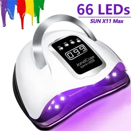 Secadores de unhas sol sun x11 max uv lâmpada de lâmpada de secagem para s esmalte de gel com sensor de movimento lampe manicure salão 220909