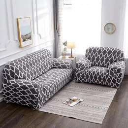 Pokrywa krzesła Urijk Slipcovers Sofa Cover Elastic All-inclusive oporne na poślizg przekrojowy pełny ręcznik Single/dwa/trzy/czteroosobowy