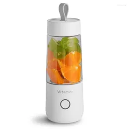Meyve Sağı 350ml Taşınabilir Meyve Blender Mikseri USB Şarj Edilebilir Tek Burgu Makinesi Makinesi Vitamer Mini Kupa Meyve Suyu