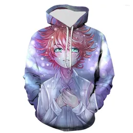 Men's Hoodies The Promise Neverland 3D Printed Men Women Children Sweatshirts Boy Girl Kids Streetwear Pullover Long Sleeve Tops