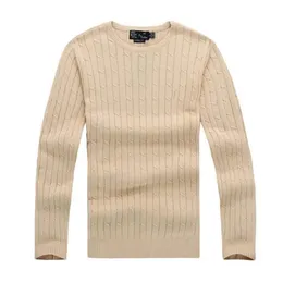 Grossistpaket mail 2202 bitar av nya polos skjortor i h￶sten och vintern Europe och America Men's Long Sleeved Casual Cotton Large Fashion Sweater Sweaters S-2XL