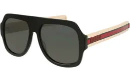 Groothandel luxe designer zonnebrillen kwaliteit retro heren en dames brillen Unisex 0255