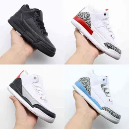 Atletico Outdoor Nuovo colore Jumpman J3 S Baseball Scarpe da basket Girls 13 3 Sneakers Youth Kids Sports Basketball Sneaker Shoes Toddlers 28-35