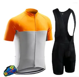 Jaquetas de caça masculinas ternos de ciclismo manga curta roupas de bicicleta bermuda com gel acolchoado de secagem rápida