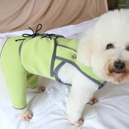 Psa odzież PET JESSUT ROMPERS ciepłe zimowe polarowe ubrania szczeniąt chronić brzuch kombinezon piżamę dla małych psów płaszcz chihuahua