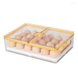 Storage Bottles Kitchen Transparent Egg Box With Lid Refrigerator Fresh-Keeping Household Rack Freezer Seal Bins