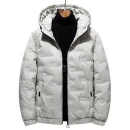 Mens Down Parka Winter White Duck Jacket Fashion Warm Hooded Casual Windbreaker for Men 220909