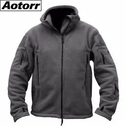 Mensjackor Mens Military Jacket huva fleece vinter blixtlås pullover mode män fast färg lös lamm tjock kappa taktisk överrock 4xl 220912