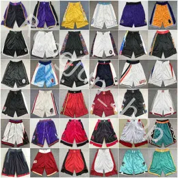 Trae Young Basketball Sport Shorts noś spodnie dresowe John Collins Danilo Gallinari Kevin Love Darius Garnd Sexton Spud Webb Bck Purple White Yellow