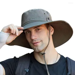 Berets Fisherman Cap Foldable Hat For Men Waterproof Hats Outdoor Sun  Protection Bucket Breathable Sunhat