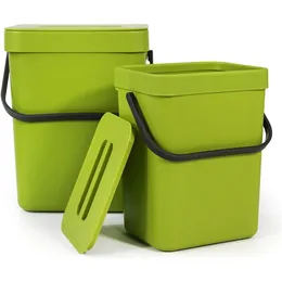 Storage Baskets Wall Mounted Trash Can Bin With Lid Waste Kitchen Cabinet Hang Living Garbage Car Recycle Dustbin 220912