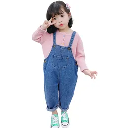 Salopette Ragazze Bambini Denim Complessivo Autunno Neonata Pagliaccetto Tuta Bambino Neonata Vestiti Taglia 2-6Y 220909