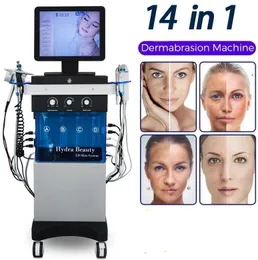 Uso da clínica 13 em 1 Máquina de dermoabrasão facial hidrelétrica descascando o oxigênio jato hidrelfacial profundo e profundo e profundo equipamento de cuidados com a pele