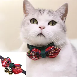 Colarinho de cachorro natal férias colarinho gato de gato laço arco -pescoço com cinta acessórios de helicóptero suprimentos de produtos de produtos